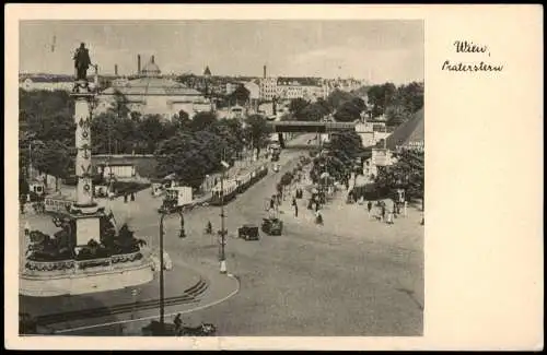 Ansichtskarte Wien Tram Straßenbahn am Praterstern 1944