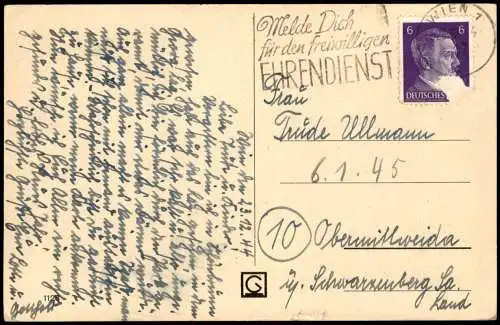 Ansichtskarte Wien Tram Straßenbahn am Praterstern 1944