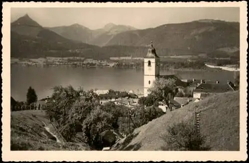 Ansichtskarte St. Wolfgang im Salzkammergut Panorama-Ansicht 1938
