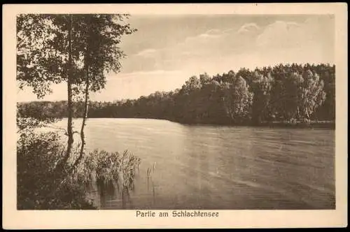 Ansichtskarte Steglitz-Berlin Partie am Schlachtensee 1910