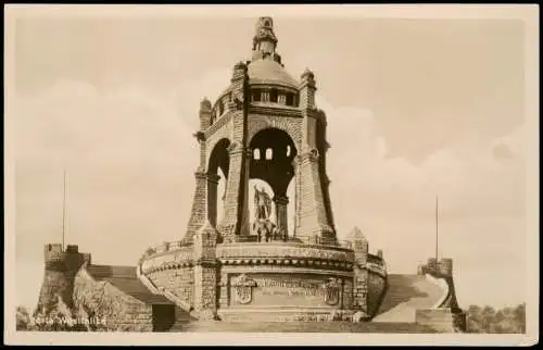 Ansichtskarte Porta Westfalica Kaiser-Wilhelm-Denkmal Porta Westfalica 1920