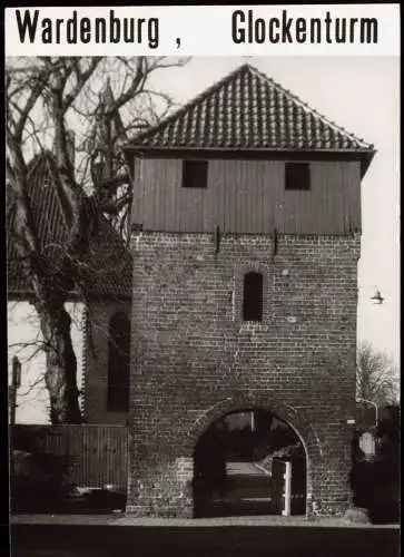 Ansichtskarte Wardenburg Ortsansicht Wardenburg, Glockenturm 1960