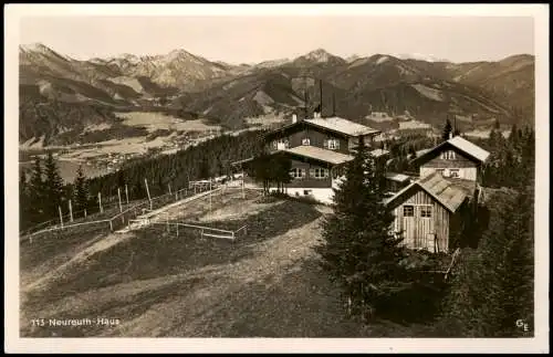 Tegernsee (Stadt) Umlandansicht NEUREUTH HAUS Berg-Panorama 1940