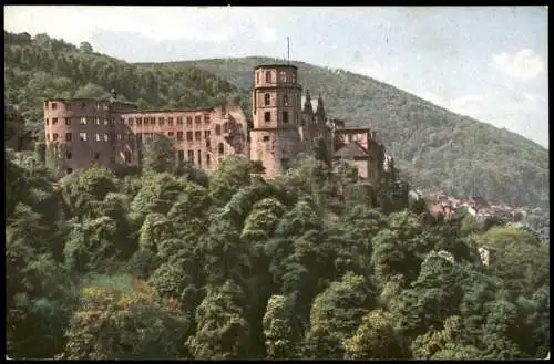 Ansichtskarte Heidelberg Heidelberger Schloss von Osten gesehen (Castle) 1920