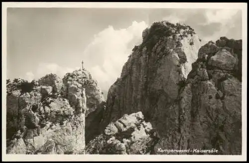 Ansichtskarte Kampenwand Berg-Panorama Kampenwand-Kaisersäle 1940