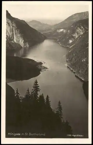 St. Bartholomä-Schönau am Königssee Königssee aus der Vogelschau 1920