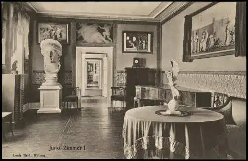 Ansichtskarte Weimar Juno-Zimmer I 1910