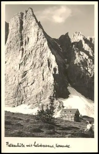 .Tirol Karwendelgebirge Falkenhütte Karwendel Berg-Panorama 1940
