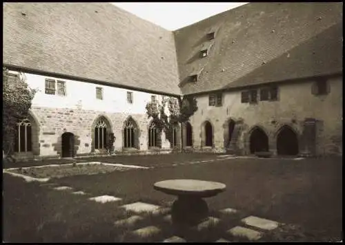 Ansichtskarte Alpirsbach Klosterkirche Kreuzganggarten 1960