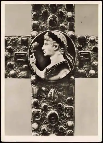 Ansichtskarte Aachen Aachener Dom Lotharkreuz 1960