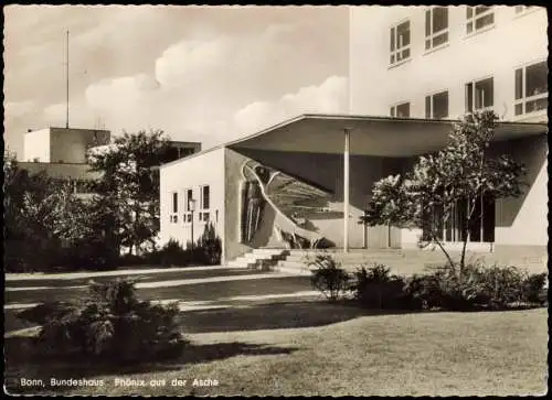 Ansichtskarte Bonn Bundeshaus Federal Parliament 1957