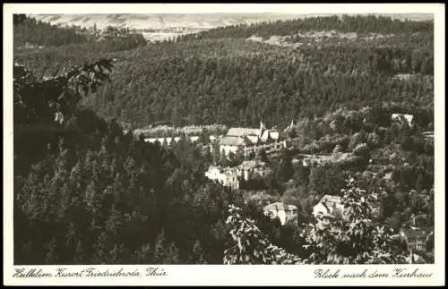Ansichtskarte Friedrichroda Panorama-Ansicht Blick nach dem Kurhaus 1946