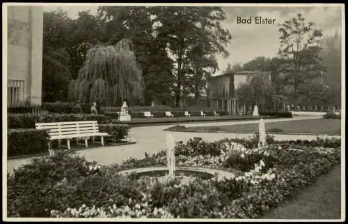 Ansichtskarte Bad Elster Parkanlagen Kurpark 1940