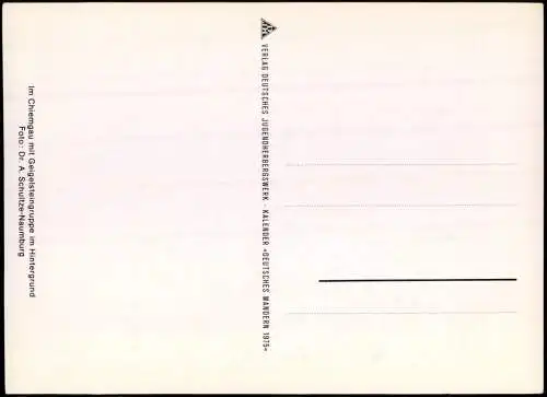 .Bayern Bayern (Allgemein) Im Chiemgau mit Geigelsteingruppe im Hintergrund 1975