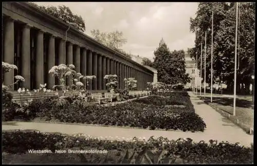 Ansichtskarte Wiesbaden Neue Brunnenkolonnade 1960
