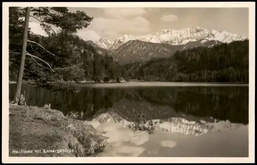 .Tirol Hechtsee mit Kaisergebirge Österreich Tirol Region Kufstein 1940