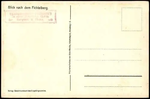 Oberwiesenthal Blick nach dem Fichtelberg im Winter bei Schnee 1910