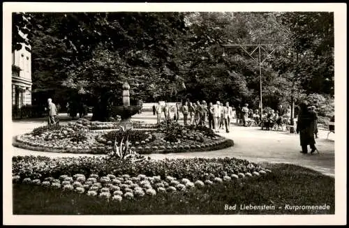 Ansichtskarte Bad Liebenstein Kurpark Kurpromenade 1940