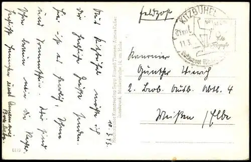 Ansichtskarte Kitzbühel Umland-Ansicht, Hahnenkamm 1943 2. Weltkrieg Feldpost