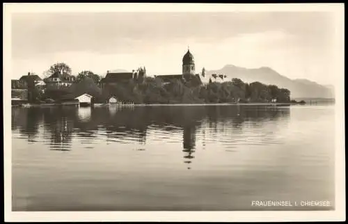 Ansichtskarte Chiemsee Fraueninsel Chiemsee 1930