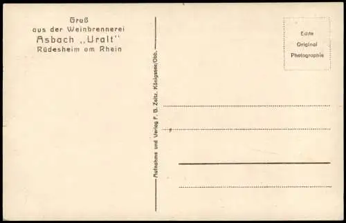 Ansichtskarte Rüdesheim (Rhein) National-Denkmal / Niederwalddenkmal 1955