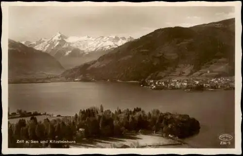 Ansichtskarte Zell am See Panorama-Ansicht See und Kitzsteinhorn 1930