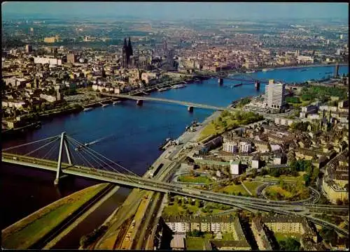 Ansichtskarte Köln Luftbild 1985
