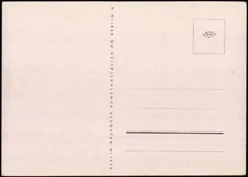Ansichtskarte Berlin 2 Bild Künstlerkarte Straße 1933 und 1946 1955