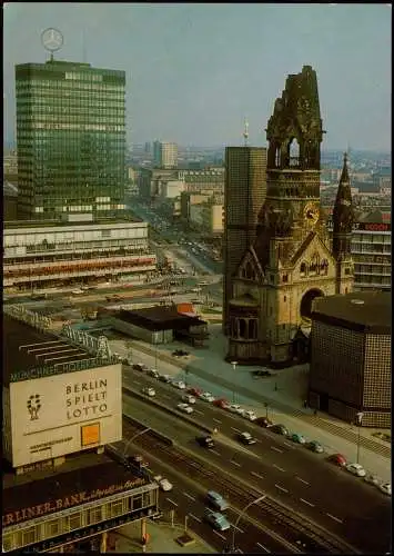 Ansichtskarte Charlottenburg-Berlin Europa Center Gedächtniskirche 1972