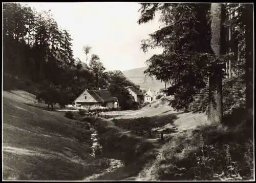 Ansichtskarte Tambach-Dietharz Haus am Flusslauf 1967