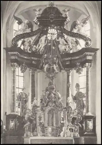 Ansichtskarte Randersacker Pfarrkirche - Altar 1960