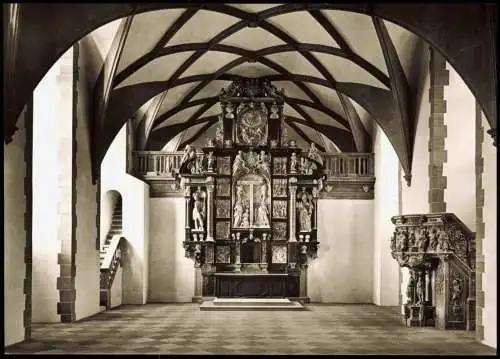 Aschaffenburg SCHLOSS ST. JOHANNISBURG Schloßkapelle und Kanzel 1960