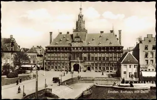 Ansichtskarte Emden Rathaus mit Delft 1968/1966