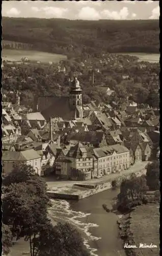 Ansichtskarte Hann. Münden Blick auf die Stadt 1961