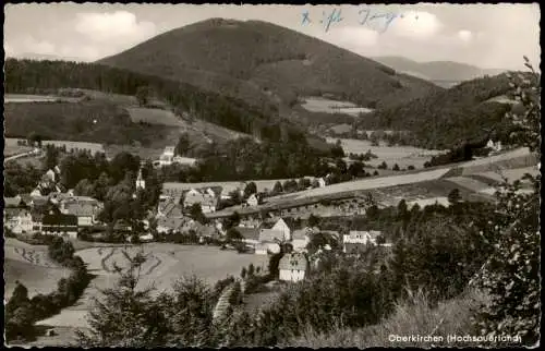 Ansichtskarte Oberkirchen-Schmallenberg Blick auf die Stadt 1956