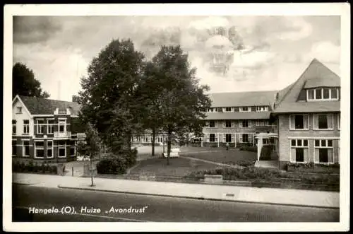 Postkaart Hengelo Huize Avondrust 1956