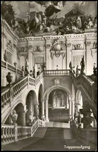 Ansichtskarte Würzburg Residenzschloß: Deckengemälde von Tiepolo 1965