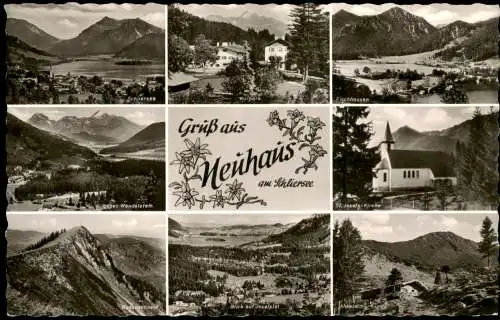Ansichtskarte Neuhaus-Schliersee Mehrbildkarte 1965