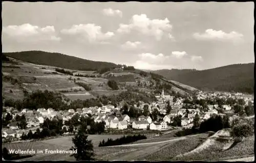 Ansichtskarte Wallenfels Stadt und Hotel Wirtshannla 1962