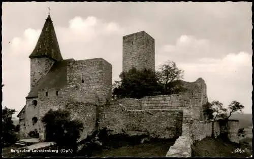 Ansichtskarte Leuchtenberg Burgruine - Fotokarte 1969