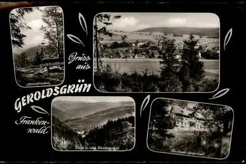 Ansichtskarte Geroldsgrün Mehrbild Forsthaus 1963  gel.   Deutsche Post Berlin