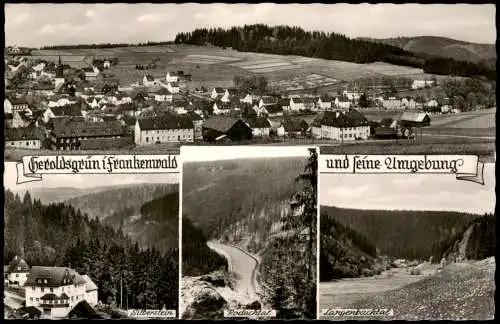 Ansichtskarte Geroldsgrün Mehrbild Stadt und Umlandansichten 1956