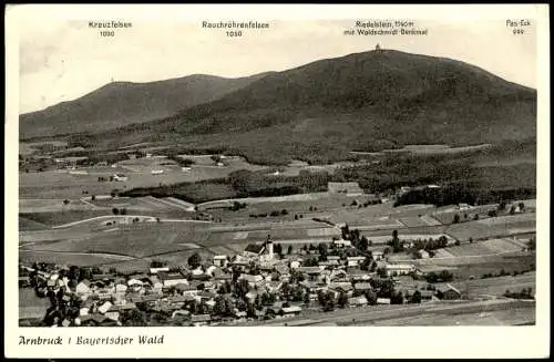 Ansichtskarte Arnbruck Stadtblick 1958