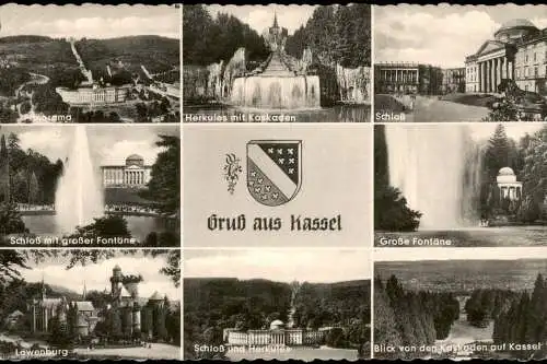 Ansichtskarte Bad Wilhelmshöhe-Kassel Stadtteilansichten - Mehrbild 1963
