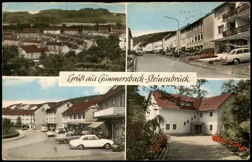 Ansichtskarte Gummersbach 4 Bild Straßen, Neubauten Steinenbrück 1962