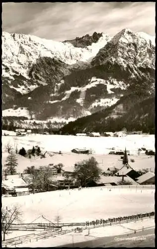 Ansichtskarte Obermaiselstein (Oberallgäu) Stadt im Winter 1963