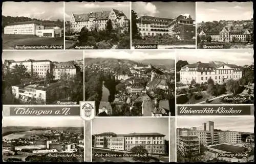 Ansichtskarte Tübingen Mehrbild AK Universitätsklinik 1963