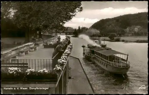 Ansichtskarte Hameln Dampfer - Schaufelraddampfer 1958