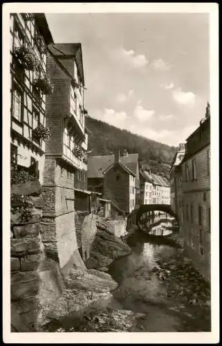 Ansichtskarte Monschau/Eifel Montjoie Eifel Rurpartie 1954