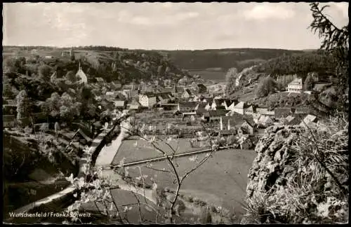 Ansichtskarte Waischenfeld Blick auf die Stadt 1961